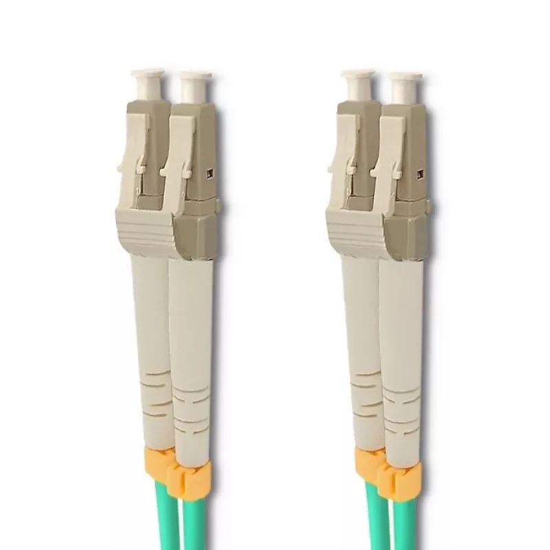 Vláknový kábel Qoltec 54082 LC OM3 20 m aqua