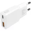 Nabíjačka 4smarts PDPlug Duos tenká smartfón tablet biela AC rýchlonabíjanie