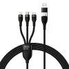 USB kábel Baseus CASS030101 1,2 m USB-A/USB-C USB-C/Micro-USB-B/Lightning čierny