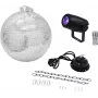 Sada LED diskoguľa EUROLITE 20000562 — 30 cm zrkadlová guľa s motorom a integrovaným LED osvetlením