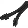 SilverStone SST-PP07E-EPS8B predlžovací kábel EPS 8-pin na EPS/ATX 4+4-pin, 30 cm, čierny