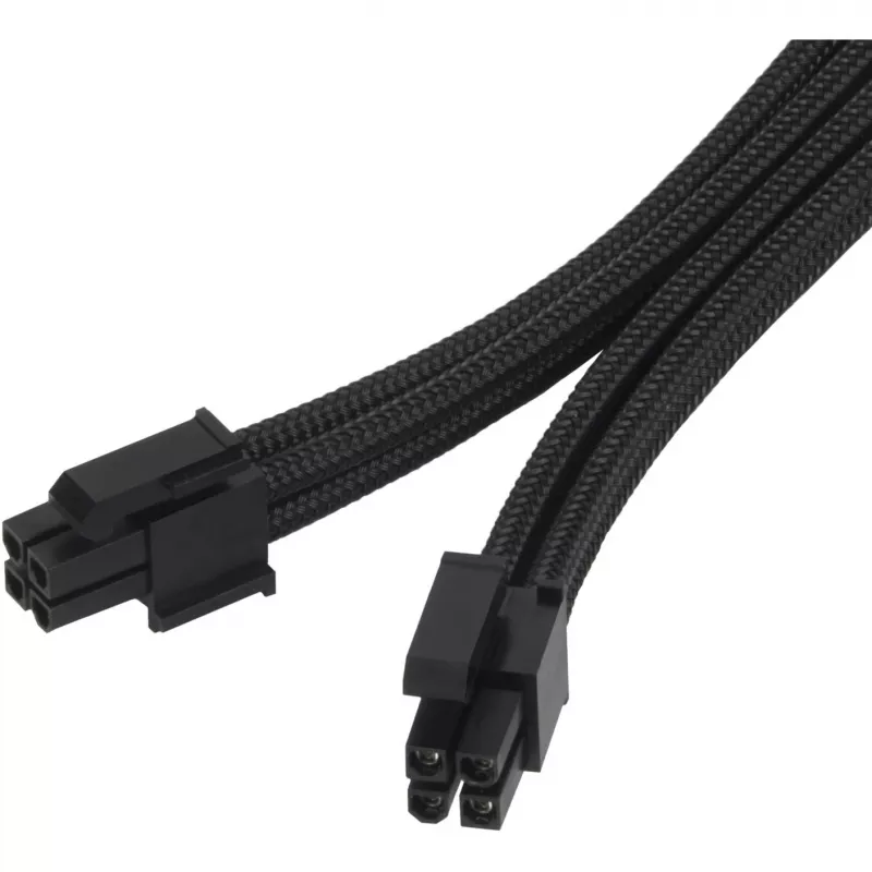 SilverStone SST-PP07E-EPS8B predlžovací kábel EPS 8-pin na EPS/ATX 4+4-pin, 30 cm, čierny