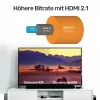 HDMI kábel Unitek C138W 2 m — HDMI 2.1, 48 Gbit/s, 4K/120Hz, HDR10 & Dolby Vision, ARC, pozlátené konektory