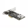 DeLOCK 81261 PCI Express x2 sieťová karta, 2 x RJ45 5 Gigabit LAN