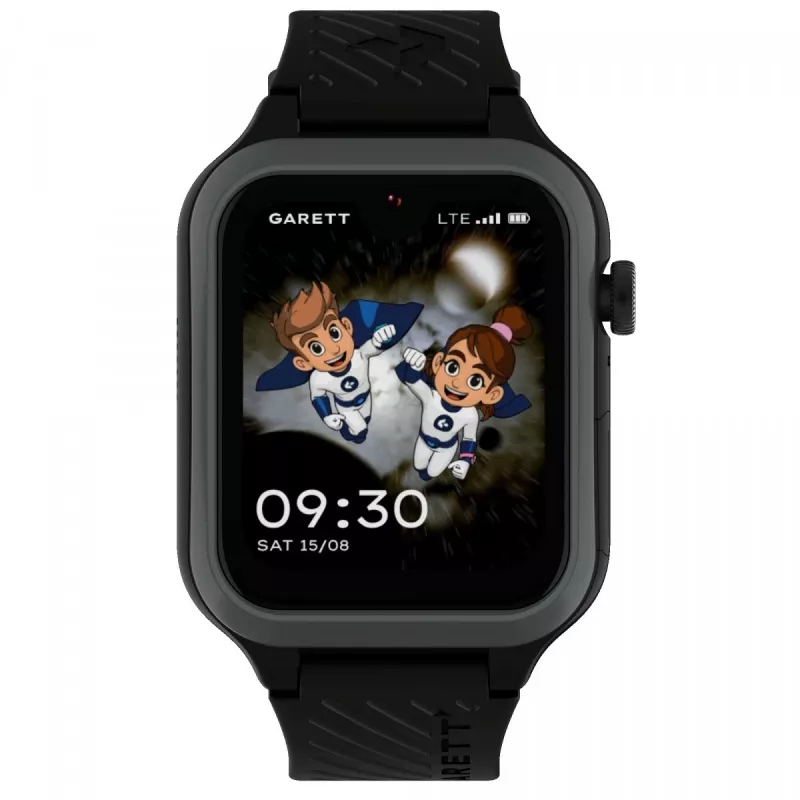 Smartwatch Garett Kids Essa 2 4G čierny — GPS detské hodinky s 4G pripojením