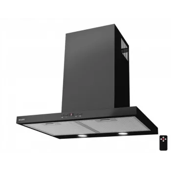 Nástenný komínový digestor MAAN Siena Soft 60, 600 mm, max. odťahový výkon 305 m³/h, uhlíkový filter, čierny
