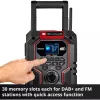 Prenosné rádio EINHELL TE-CR 18 Li DAB+ FM Bluetooth USB, na batérie (kompatibilné s TE-CR 18 Li)