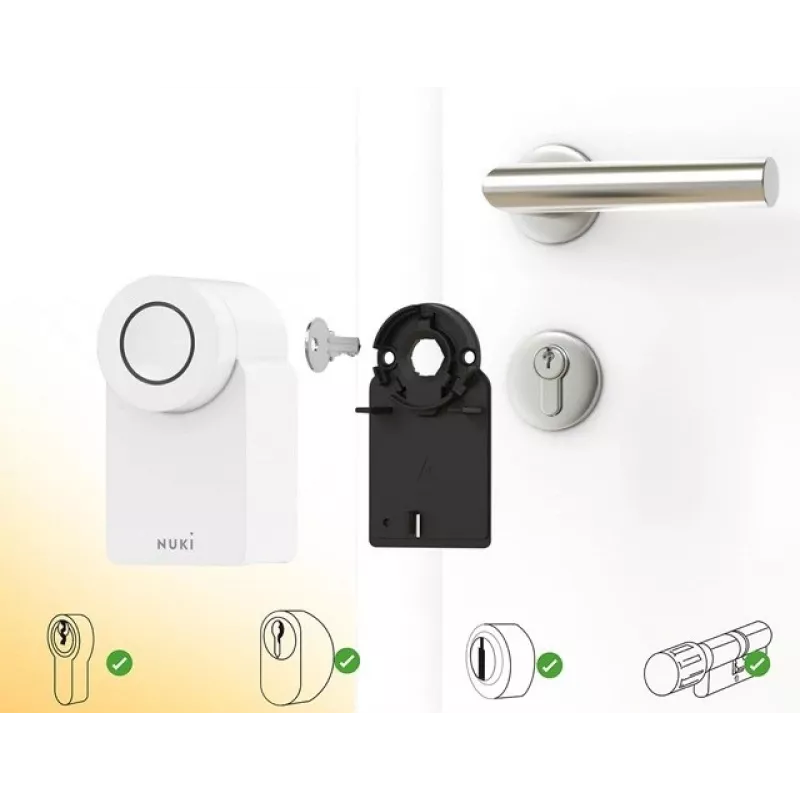 Nuki Smart Lock Go (2025) 221148 inteligentný dverový zámok, Bluetooth, Wi-Fi a Matter