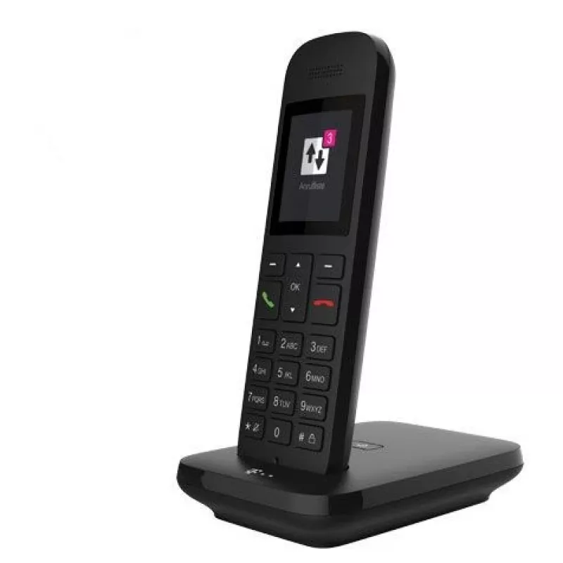 Telekom Sinus 12 bezdrôtový telefón DECT s identifikáciou volajúceho, čierny