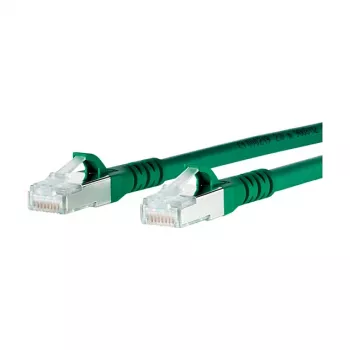 METZ CONNECT patch kábel S/FTP Cat.6A zelený 0,5 m