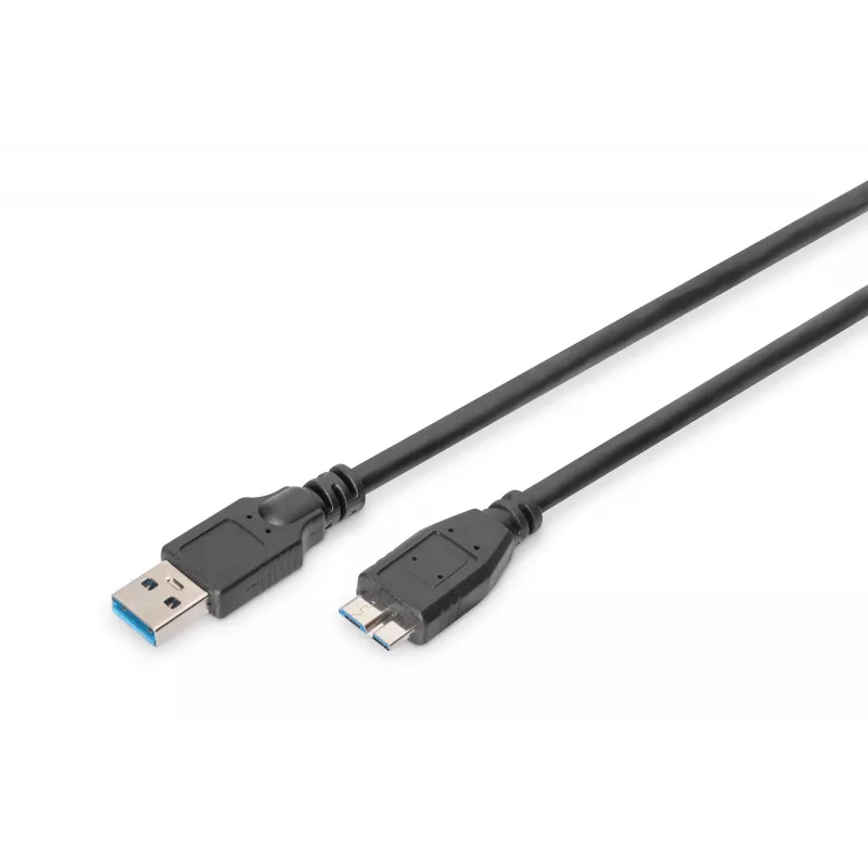 ASSMANN SuperSpeed USB 3.0 kábel, USB-A samec na Micro-USB-B samec, Cu AWG 28, 2-násobne tienený, dĺžka 1,0 m (AK-300116-010-S)