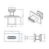 Ochranná krytka konektora samica USB Type-C DeLOCK 64015