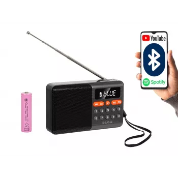 Prenosné analógové AM/FM Bluetooth rádio BLOW RA18 s FM tunerom a Bluetooth pripojením