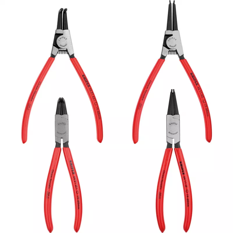 Knipex sada poistkových klieští 4-dielna v rolovacom puzdre 19-60 mm