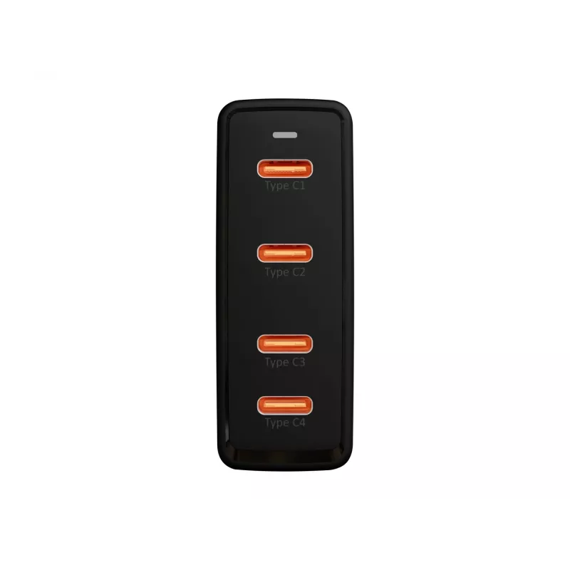 BLOW 4xUSB-C PD 100W GaN sieťová nabíjačka, čierna