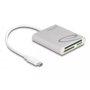 Čítačka kariet DeLOCK 91005 USB 3.2 Gen 1 Type-C sivá CF MMC MicroSD