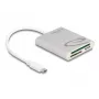Čítačka kariet DeLOCK 91005 USB 3.2 Gen 1 Type-C sivá CF MMC MicroSD