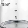 Maestro MR-062-BLACK elektrická sklenená kanvica, 1630 W, 1,2 L