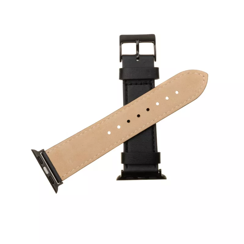 Kožený náramok pre Apple Watch FIXED FIXLST-434-BK — čierny, náhradný remienok