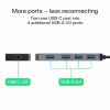 USB hub Green Cell HUB-GC-C4A — 4-portový USB-C 3.0 hub
