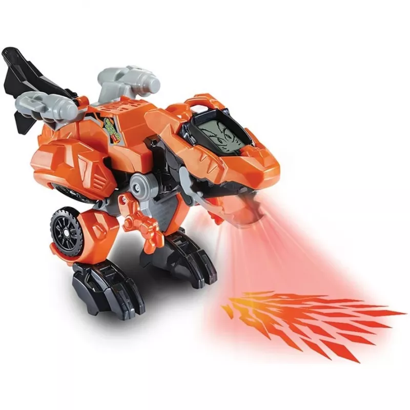 Transformujúca sa hracia figúrka VTech Fire-T-Rex 80-538004 — elektronická hračka, ktorá sa mení na dinosaura