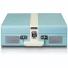 Remienkový audio gramofón Lenco TT-110 modrý biely poloautomatický