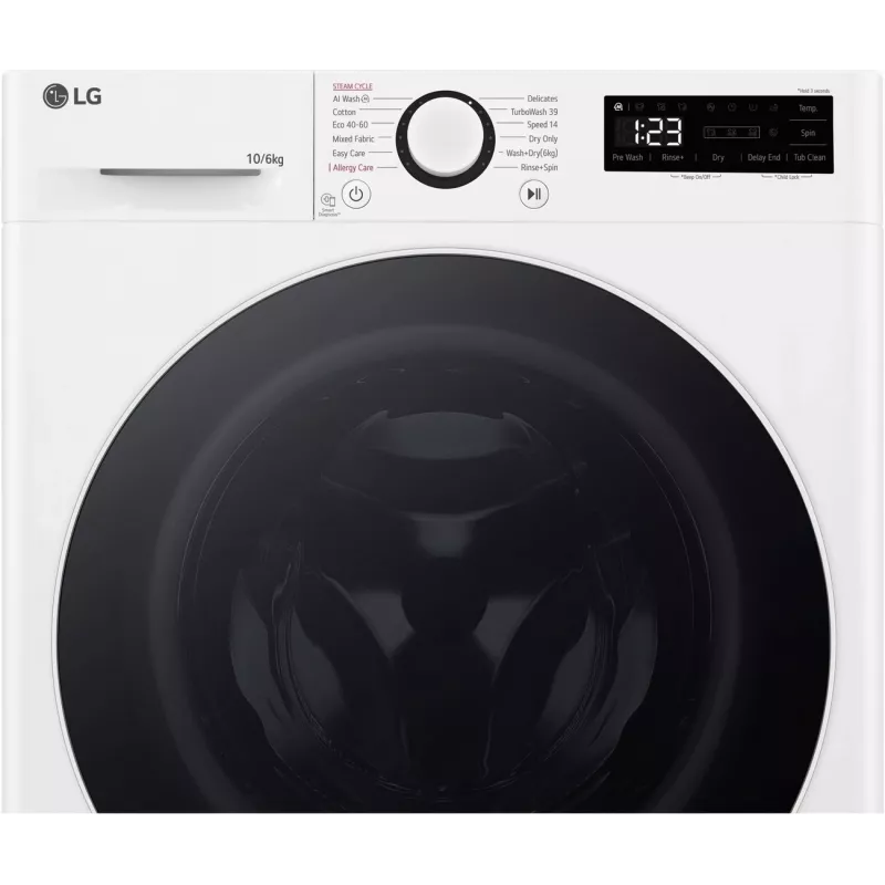 LG F4DR510S0W práčka so sušičkou 10 kg 1400 ot/min biela