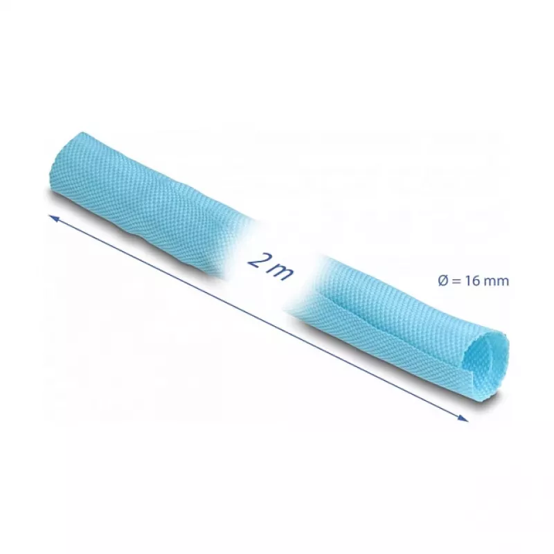 Káblový kryt DeLOCK 20877 modrý 1,7 cm polyester 2000 mm