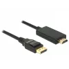 Adaptér video kábla DeLOCK 85318 DisplayPort na HDMI 3m čierny
