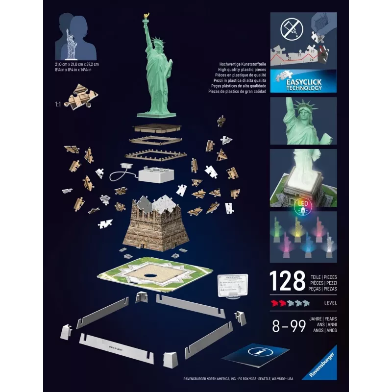 3D puzzle Socha slobody