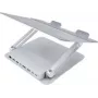Stojan na notebook Dexlan 310790 strieborný hliník USB 5000 Mbit/s