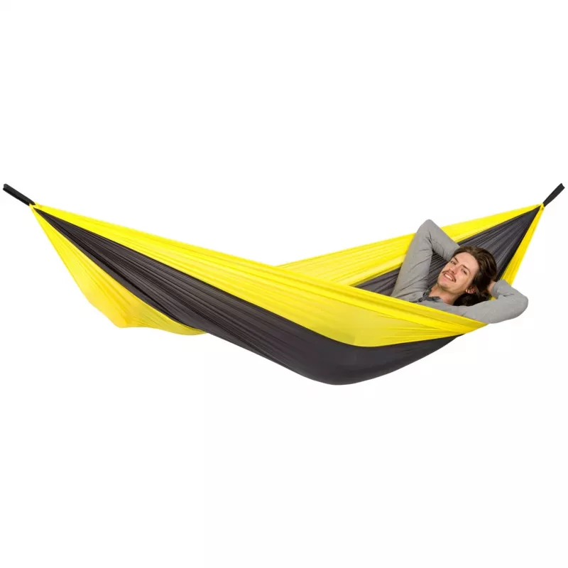 Adventure Hammock Yellowstone AZ-1030413, campingová hojdacia sieť žltá/čierna