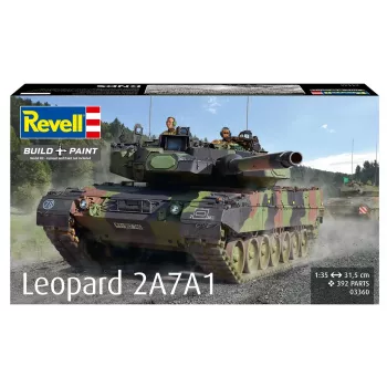 Plastový model REVELL Leopard 2A7A1 vojenský tank stavebnica (mierka neuvedená)