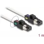DeLOCK sieťový kábel RJ45 konektor samec na konektor samec Cat.6A S/FTP 1 m biely