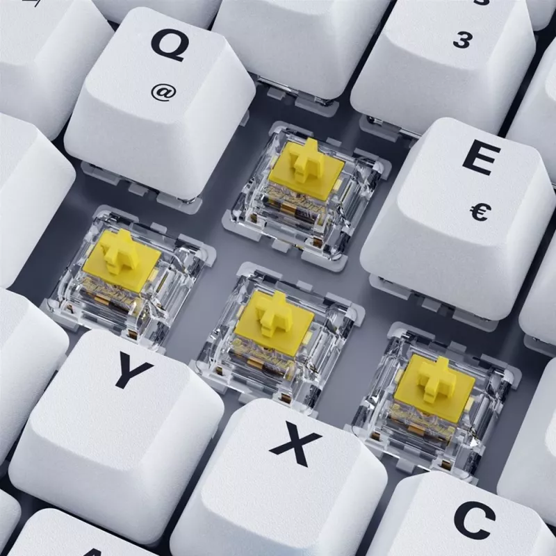 Sharkoon SKILLER SGK50 S3 PBT klávesnica herná USB QWERTZ nemecká biela