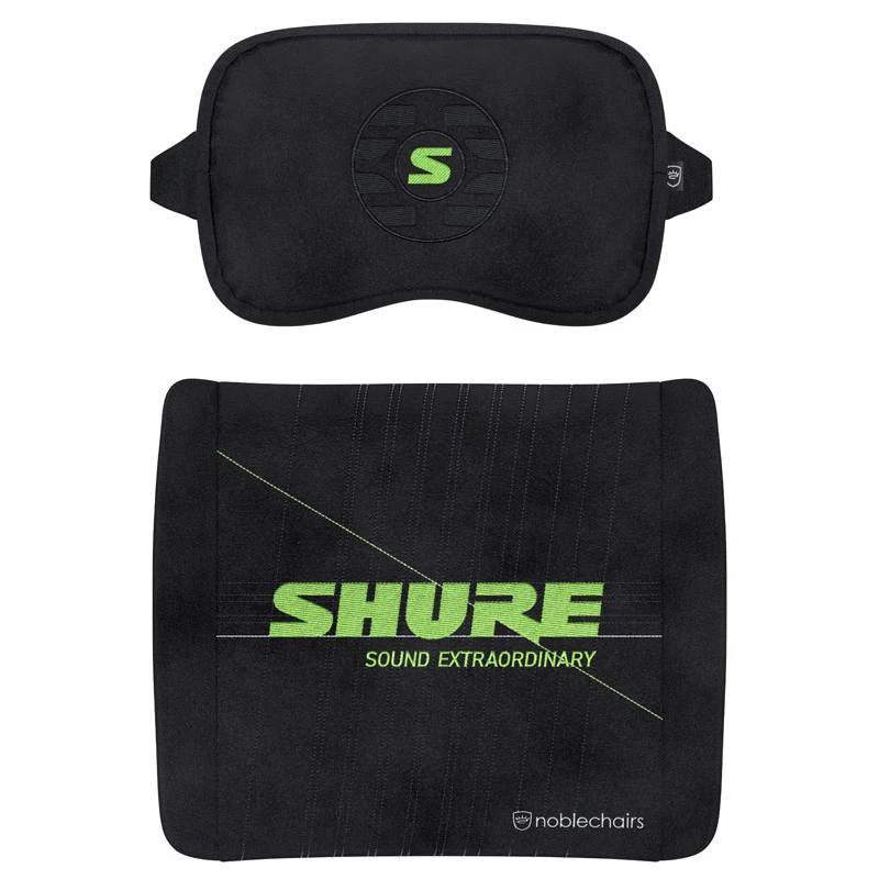 Sada vankúšov Memory Foam noblechairs Shure Edition GAGC-343 — bedrový a krčný vankúš