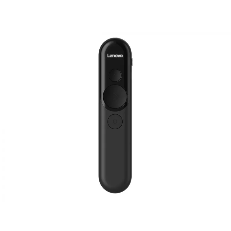 Lenovo | Laserové nabíjateľné prezentačné diaľkové ovládanie | čierne