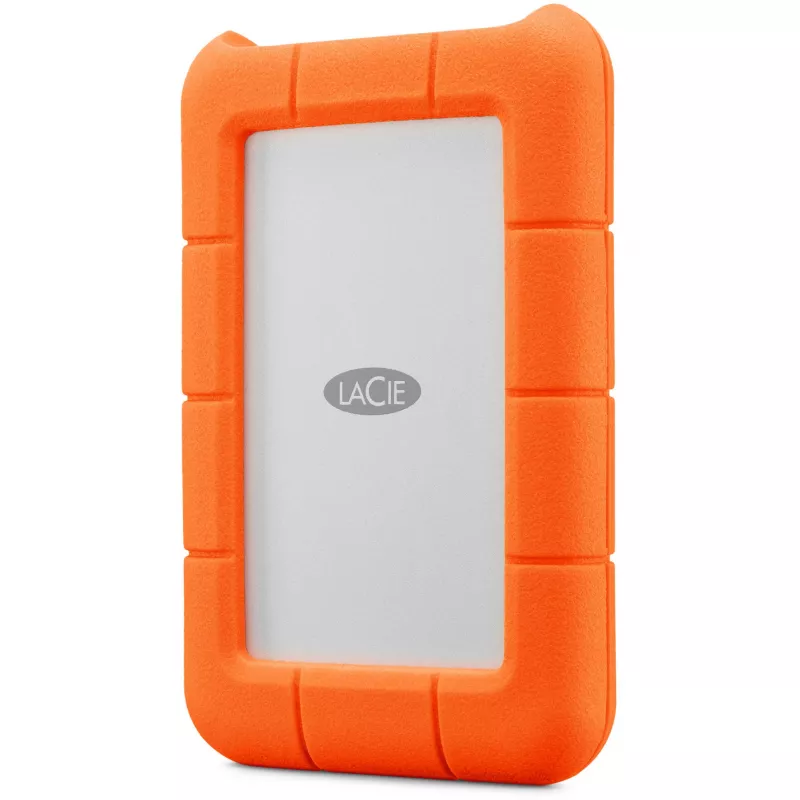 Rugged Mini 5 TB, externý pevný disk (strieborná/oranžová, Micro-USB-B 3.2 Gen 1 (5 Gbit/s))