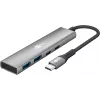 Goobay Slim 4-port USB hub USB-C na/USB-A 5 Gbit/s - Plug USB 3.2 (76563)