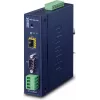 Planet priemyselný prevodník RS-232 -422 -485 na IP - 1x COM - 1x 100Base-FX -SFP - 9-48VDC - -40-+75