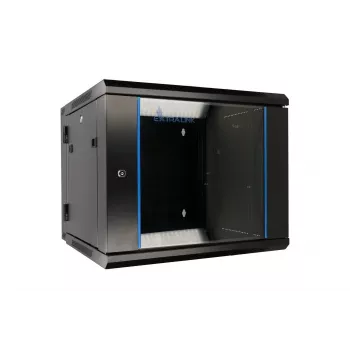 Extralink racková skriňa 9U 600x600 AZH čierna nástenná, výklopná