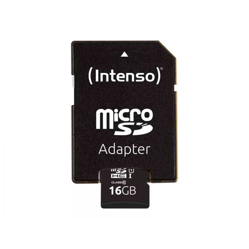 Intenso Performance - Flash pamäťová karta (microSDHC/SD adaptér v balení) - 16 GB - UHS-I U1 / Class10 - microSDHC UHS-I