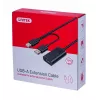 UNITEK Y-278 USB kábel USB 2.0 10 m 2 x USB A USB A čierny