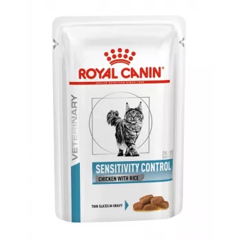 Mokré krmivo pre mačky Royal Canin Sensitivity Control kura s ryžou, dospelé mačky, 12 x 85 g, 79,4 % vlhkosti