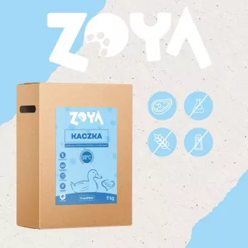 Suché krmivo pre psov ZOYA ColdPRO kačica 9 kg — udržiavacie pre dospelých, monoprotein, 26 % bielkovín, 10 % tuku