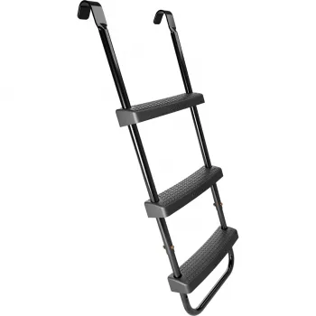 Rebrík k trampolíne HUDORA univerzálny 70–100 cm, čierny, nastaviteľné bezpečnostné stupne