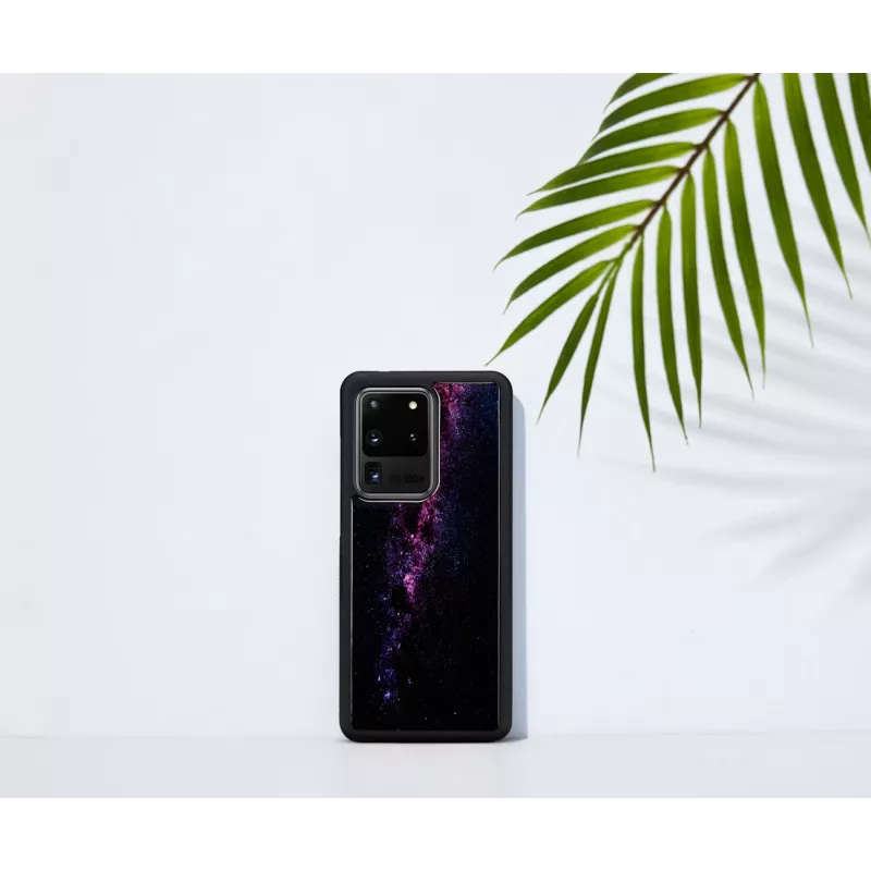 Ochranné puzdro iKins pre Samsung Galaxy S20 Ultra – čierny povrch Milky Way