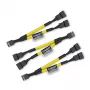 Noctua NA-SYC1 CHROMAX.YELLOW - predlžovací kábel - žltý - samica - samica - 115 mm - 3 ks (NA-SYC1.yellow)