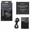 Ethernet mini switch QOLTEC 52293 1x4 RJ45, neřízený sieťový rozbočovač 1-in 4-out