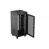 Racková skriňa LANBERG FF01-6624-23BL 24U samostatne stojaca 19 palcov 600×600 mm IP20 čierna